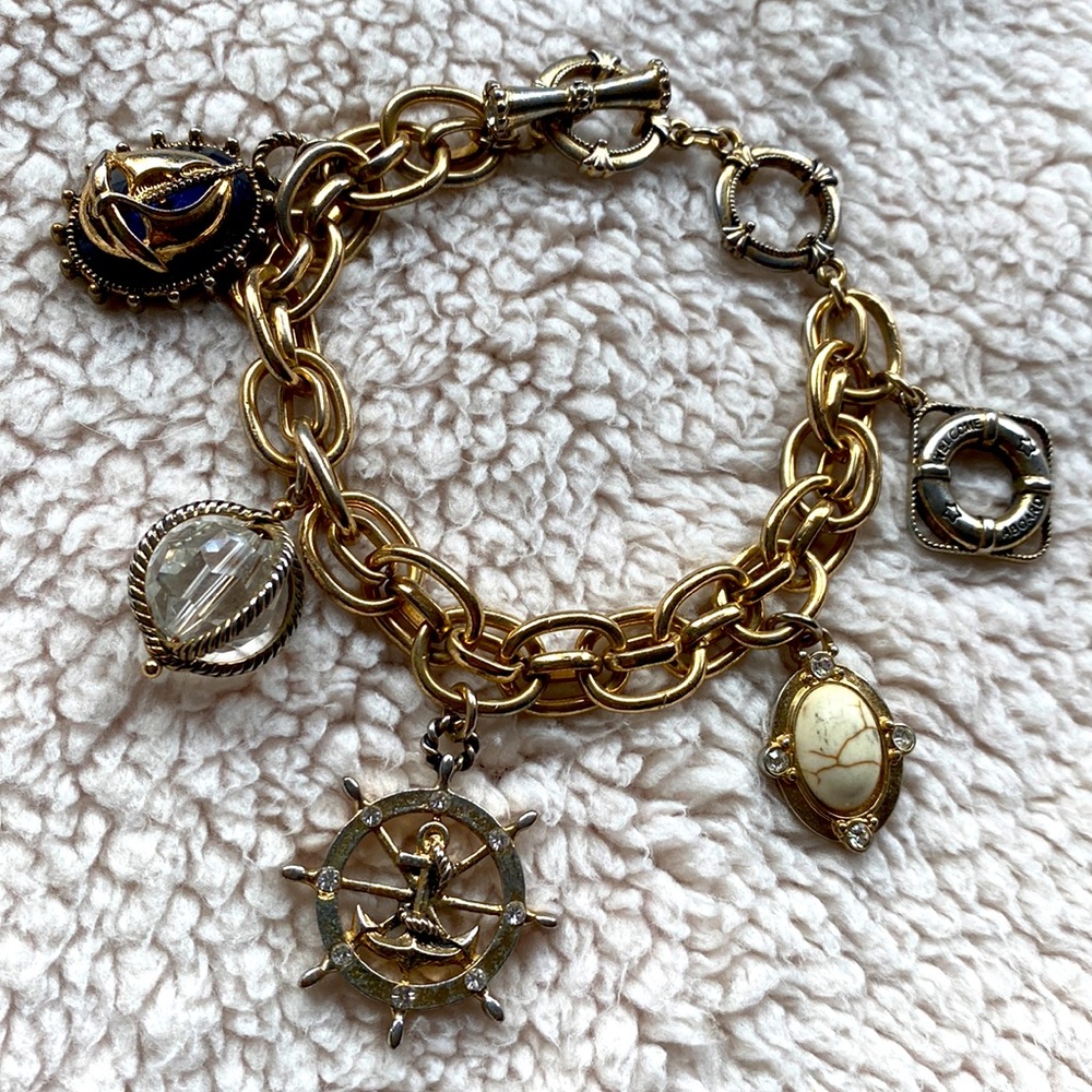 Vintage Nautical Themed Charm Bracelet